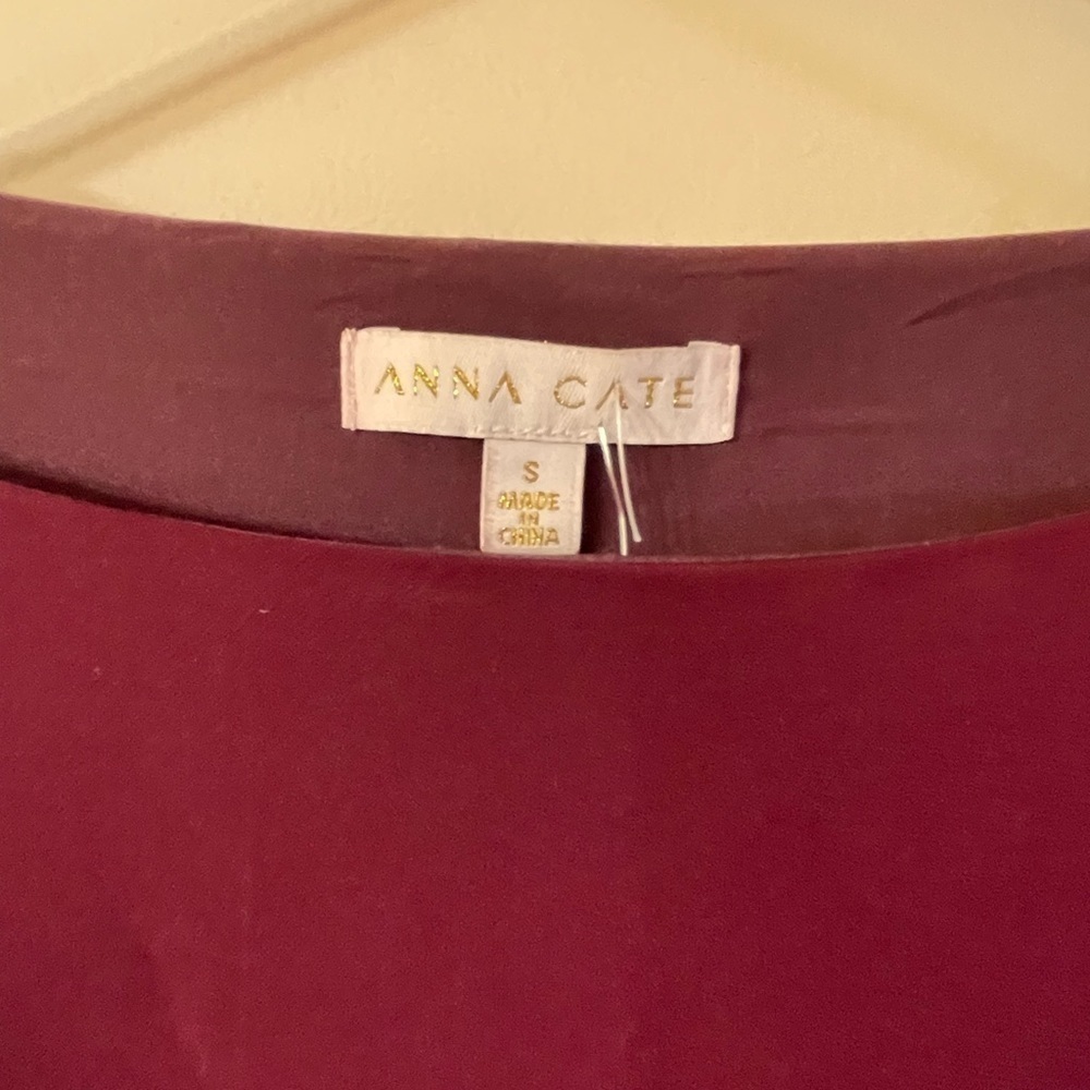 Anna Cate Amelia top plum size S - Picture 6 of 6